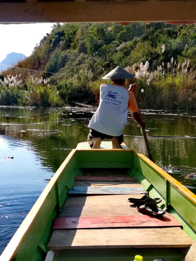 Bootsfahrt in Laos